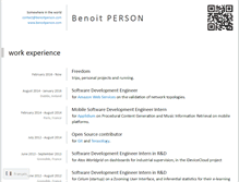 Tablet Screenshot of benoitperson.com